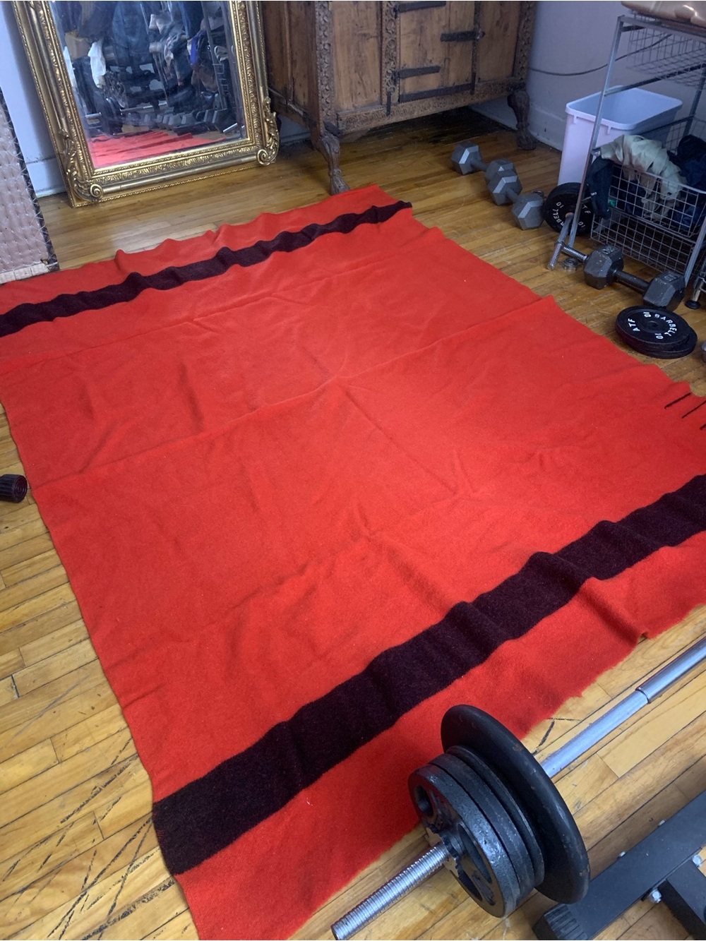 Vintage 1950s Witney point 4 point blanket by Hudsons Bay